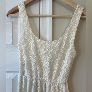 Cream lace maxi